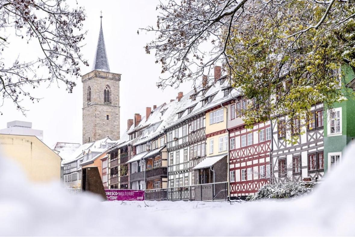 -Apartment Am Luisenpark-Perfekte Lage Im Gruenen Fuer Ihren Aufenthalt Erfurt Esterno foto